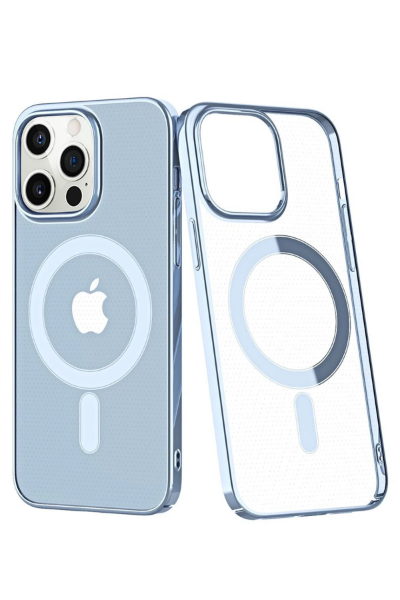 Newface iPhone 12 Pro Max Kılıf Element Magneticsafe Sert Kapak - Sierra Blue resmi