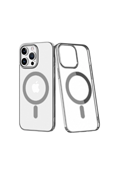 Newface iPhone 14 Pro Kılıf Element Magneticsafe Sert Kapak - Gümüş resmi