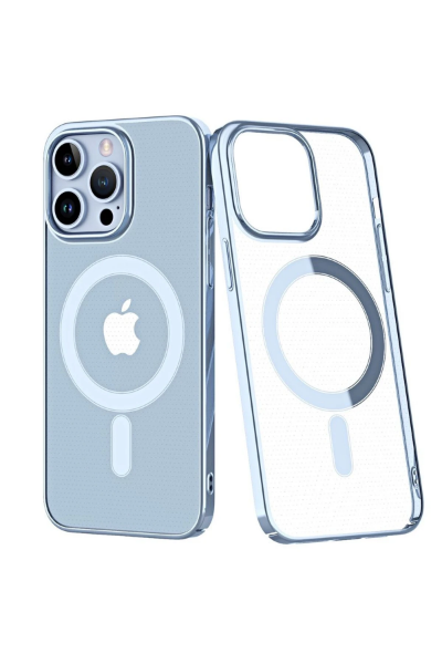 Newface iPhone 14 Pro Max Kılıf Element Magneticsafe Sert Kapak - Sierra Blue resmi