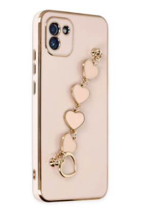 Newface Samsung Galaxy A03 Kılıf Esila Silikon - Pudra resmi