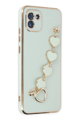 Newface Samsung Galaxy A03 Kılıf Esila Silikon - Su Yeşili resmi