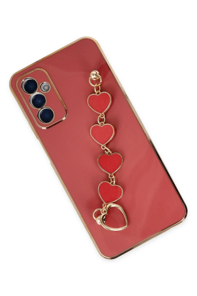 Newface Samsung Galaxy M23 Kılıf Esila Silikon - Kırmızı resmi