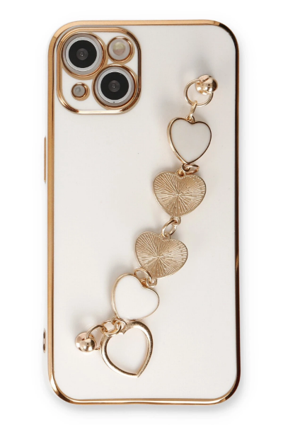 Newface iPhone 14 Kılıf Esila Silikon - Beyaz resmi