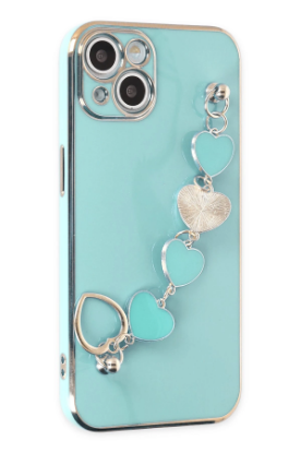 Newface iPhone 14 Kılıf Esila Silikon - Su Yeşili resmi