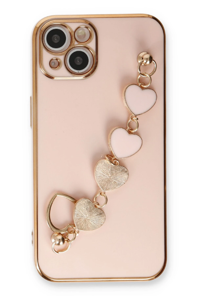 Newface iPhone 14 Plus Kılıf Esila Silikon - Pudra resmi