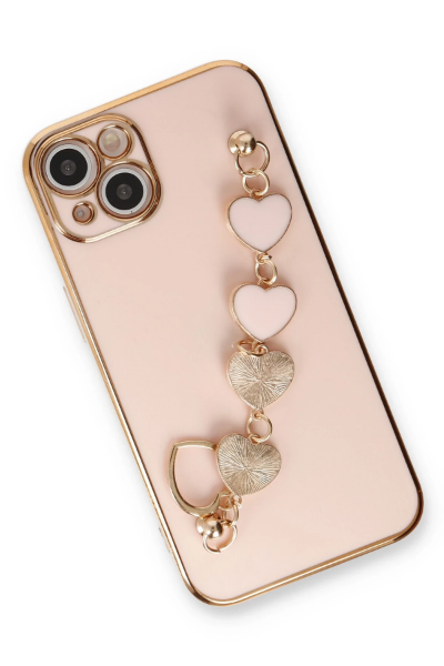 Newface iPhone 14 Plus Kılıf Esila Silikon - Pudra resmi