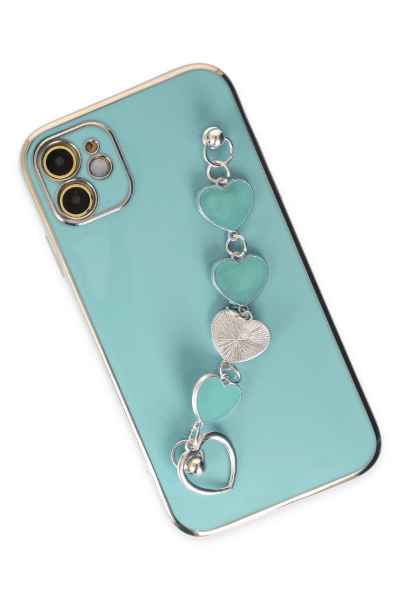 Newface iPhone 11 Kılıf Esila Silikon - Su Yeşili resmi