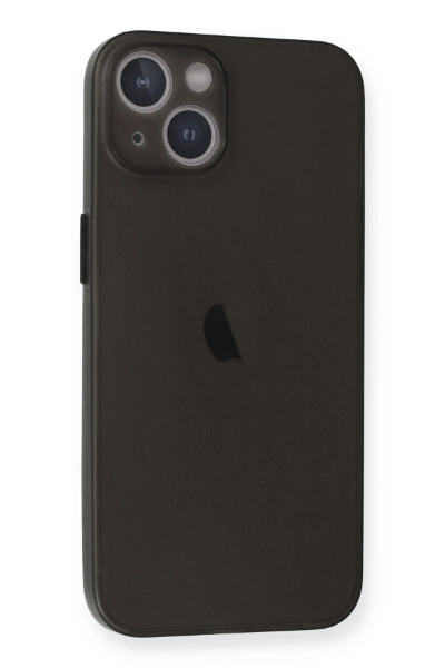 Newface iPhone 14 Plus Kılıf PP Ultra İnce Kapak - Gri resmi