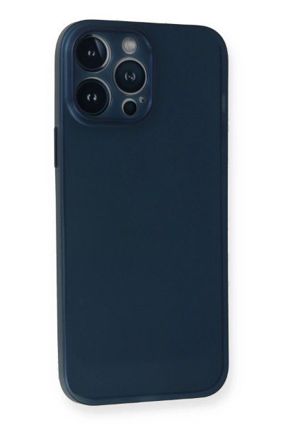 Newface iPhone 14 Pro Kılıf PP Ultra İnce Kapak - Mavi resmi