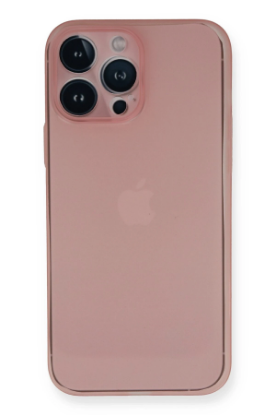 Newface iPhone 14 Pro Kılıf PP Ultra İnce Kapak - Pembe resmi