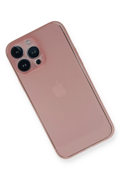 Newface iPhone 14 Pro Kılıf PP Ultra İnce Kapak - Pembe resmi
