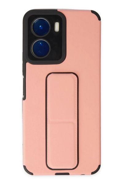 Newface Vivo Y16 Kılıf Mega Standlı Silikon - Pudra resmi