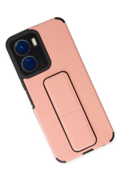 Newface Vivo Y16 Kılıf Mega Standlı Silikon - Pudra resmi