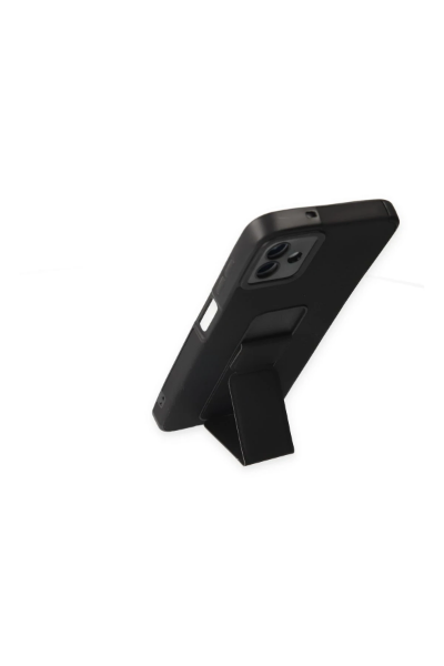Newface Samsung Galaxy A04 Kılıf Mega Standlı Silikon - Siyah resmi