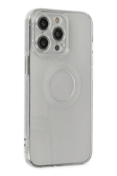 Newface iPhone 14 Pro Kılıf Santa Lens Silikon - Şeffaf resmi