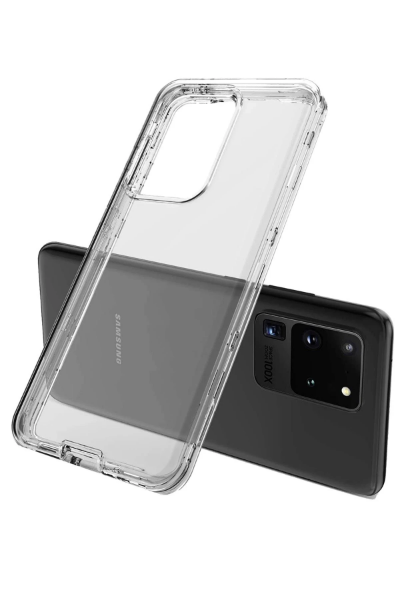 Newface Samsung Galaxy S20 Kılıf Lüx Şeffaf Silikon resmi