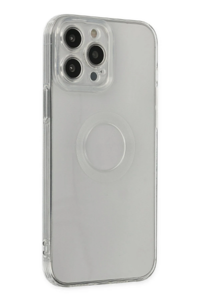 Newface iPhone 14 Pro Max Kılıf Santa Lens Silikon - Şeffaf resmi