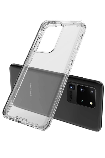 Newface Samsung Galaxy S20 Plus Kılıf Lüx Şeffaf Silikon resmi