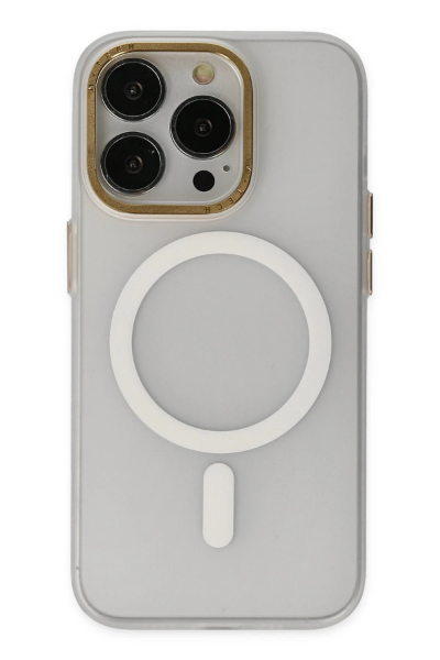 Newface iPhone 14 Pro Kılıf Lodos Magneticsafe Mat Kapak - Şeffaf resmi