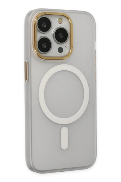 Newface iPhone 14 Pro Kılıf Lodos Magneticsafe Mat Kapak - Şeffaf resmi