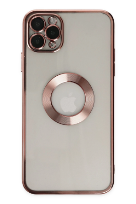 Newface iPhone 11 Pro Kılıf Slot Silikon - Rose Gold resmi