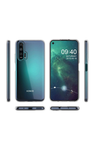 Newface Huawei Honor 20 Kılıf Lüx Şeffaf Silikon resmi