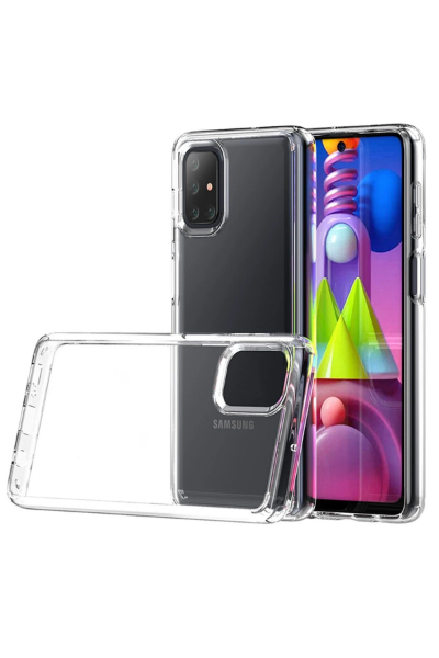 Newface Samsung Galaxy M51 Kılıf Lüx Şeffaf Silikon resmi