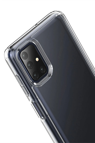 Newface Samsung Galaxy M51 Kılıf Lüx Şeffaf Silikon resmi