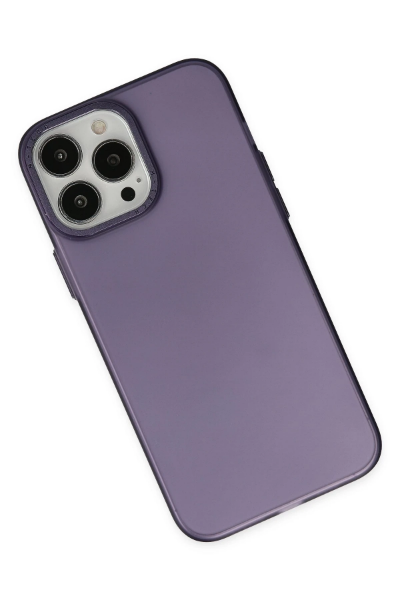 Newface iPhone 14 Pro Max Kılıf Modos Metal Kapak - Mor resmi