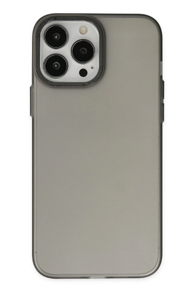 Newface iPhone 13 Pro Max Kılıf Modos Metal Kapak - Siyah resmi