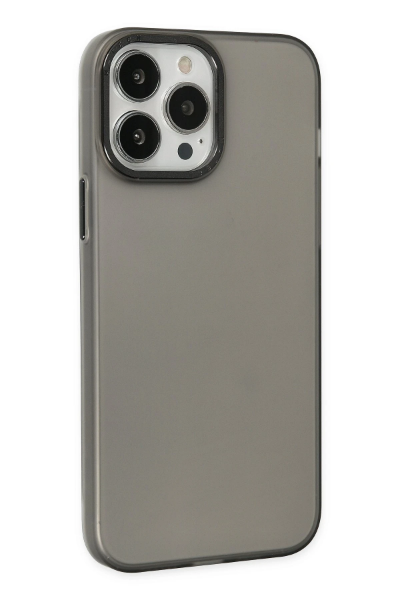 Newface iPhone 13 Pro Max Kılıf Modos Metal Kapak - Siyah resmi