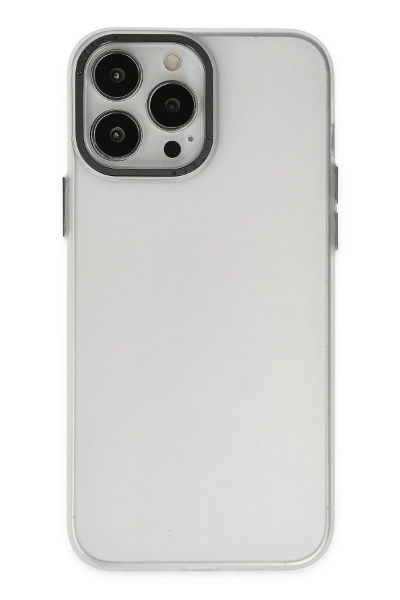Newface iPhone 13 Pro Max Kılıf Modos Metal Kapak - Şeffaf resmi