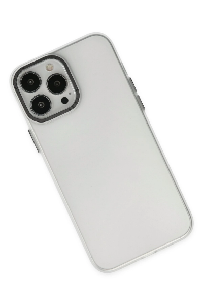 Newface iPhone 13 Pro Max Kılıf Modos Metal Kapak - Şeffaf resmi