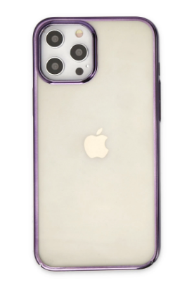 Newface iPhone 12 Pro Max Kılıf Element Silikon - Mor resmi