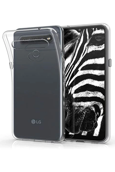 Newface LG K41S Kılıf Lüx Şeffaf Silikon - Şeffaf resmi