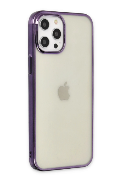 Newface iPhone 12 Pro Max Kılıf Element Silikon - Mor resmi