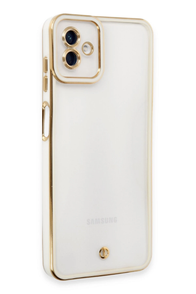 Newface Samsung Galaxy A04 Kılıf Liva Lens Silikon - Beyaz resmi