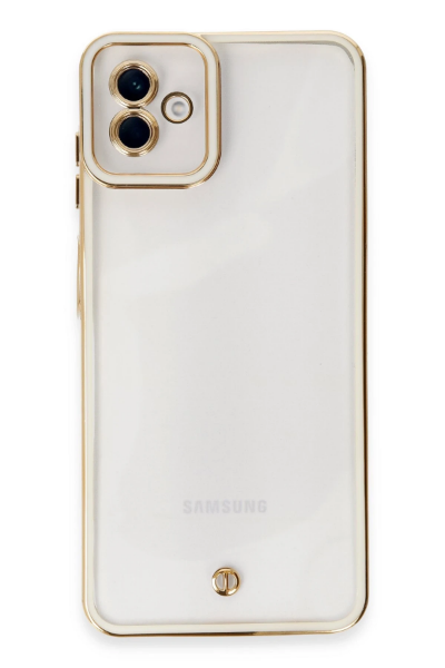 Newface Samsung Galaxy A04 Kılıf Liva Lens Silikon - Beyaz resmi