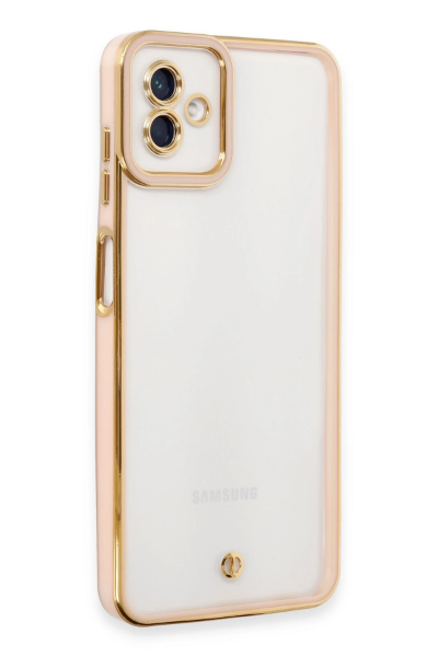 Newface Samsung Galaxy A04 Kılıf Liva Lens Silikon - Rose resmi