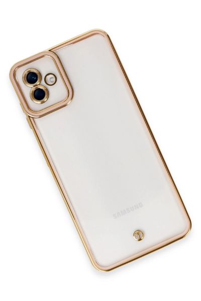 Newface Samsung Galaxy A04 Kılıf Liva Lens Silikon - Rose resmi