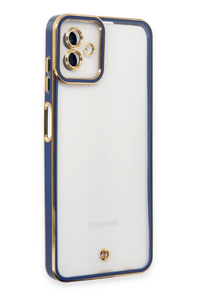 Newface Samsung Galaxy A04 Kılıf Liva Lens Silikon - Mavi resmi
