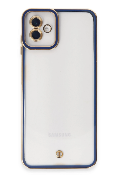 Newface Samsung Galaxy A04 Kılıf Liva Lens Silikon - Mavi resmi