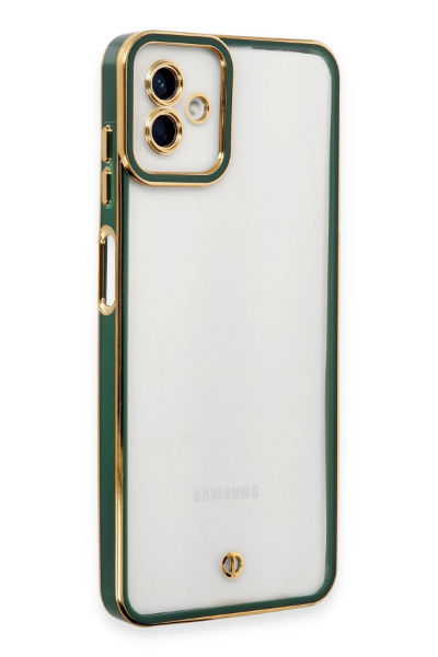 Newface Samsung Galaxy A04 Kılıf Liva Lens Silikon - Yeşil resmi
