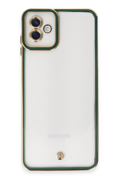 Newface Samsung Galaxy A04 Kılıf Liva Lens Silikon - Yeşil resmi