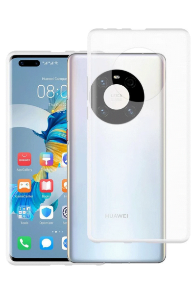 Newface Huawei Mate 40 Pro Kılıf Lüx Şeffaf Silikon resmi