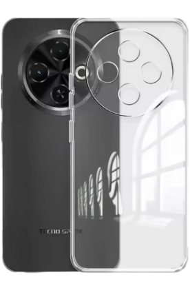 Newface Tecno Spark 30C Kılıf Lüx Şeffaf Silikon resmi