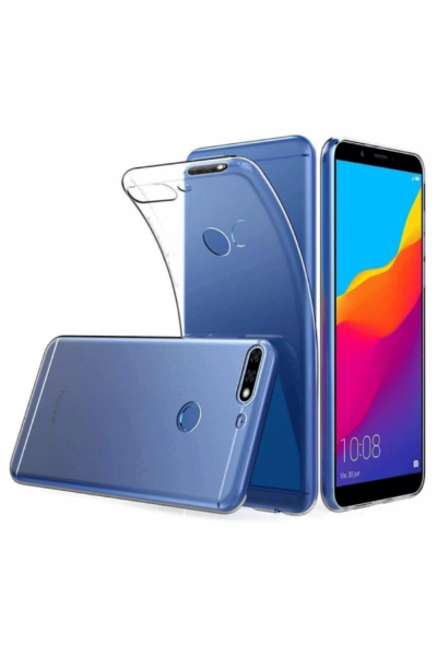 Newface Huawei Y7 2018 Kılıf Lüx Şeffaf Silikon resmi