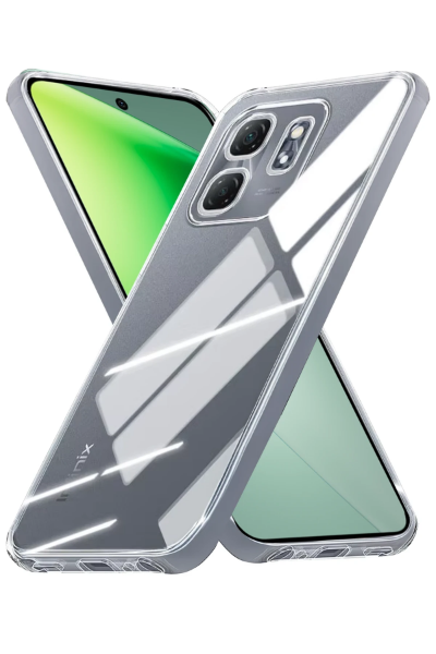 Newface İnfinix Smart 9 Kılıf Lüx Şeffaf Silikon resmi