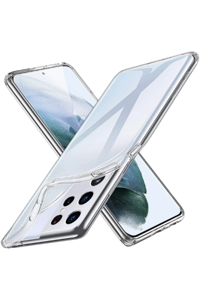 Newface Samsung Galaxy S21 Ultra Kılıf Lüx Şeffaf Silikon resmi