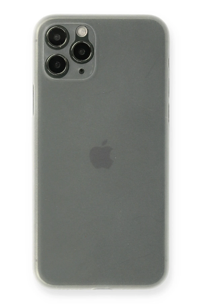 Newface iPhone 11 Pro Max Kılıf PP Ultra İnce Kapak - Beyaz resmi